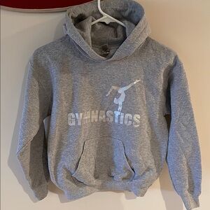 Gray Gymnastics Hoodie-Youth medium